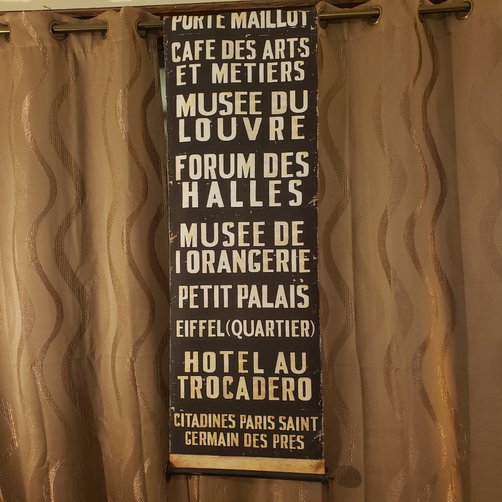 Vintage French Subway Banner
